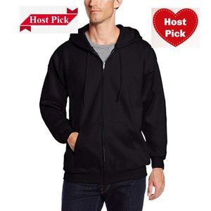 Men's Fleece Jacket Athletic Wear Full Zip Long Sleeve Hooded with Side Pockets